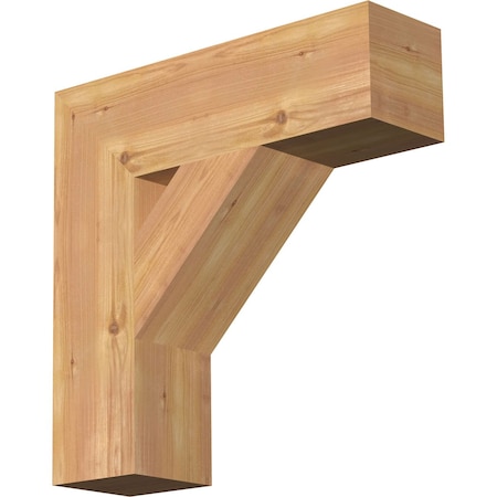 Ekena Millwork Traditional Block Smooth Bracket, Western Red Cedar, 5 1/2"W x 20"D x 20"H BKT06X20X20TRA05SWR